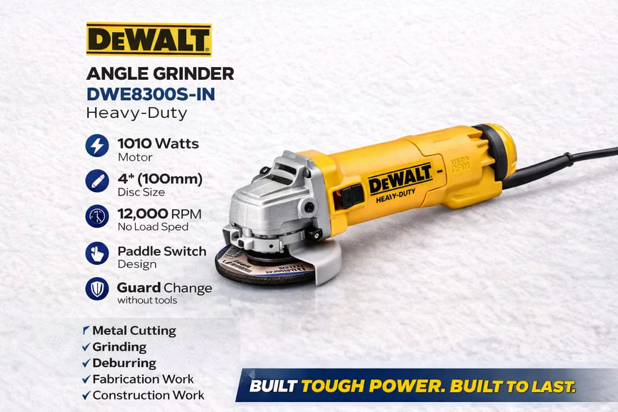 Dewalt DWE8300S-IN heavy-duty corded 4-inch (100mm) Angle Grinder