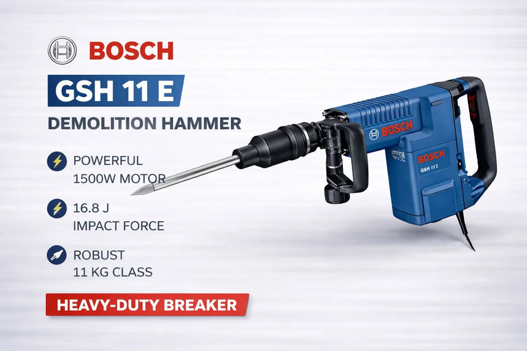BOSCH GSH 11 E Demolition Hammer, 11 kg, 1500W Breaker