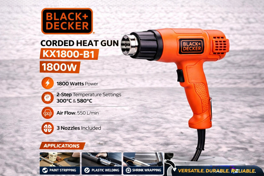 Black+Decker KX1800-B1 1800W Corded Heat Gun
