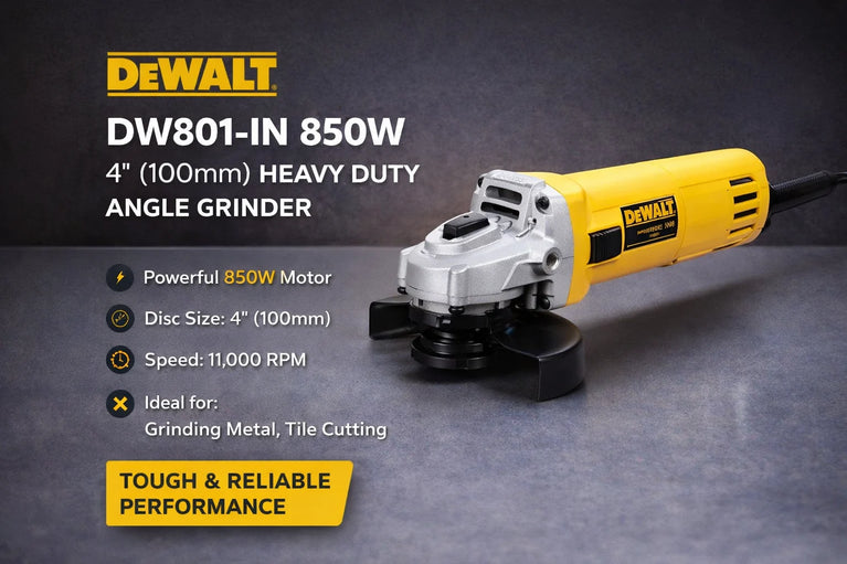 DEWALT DW801-IN 850W 4'' (100mm) Heavy Duty Angle Grinder