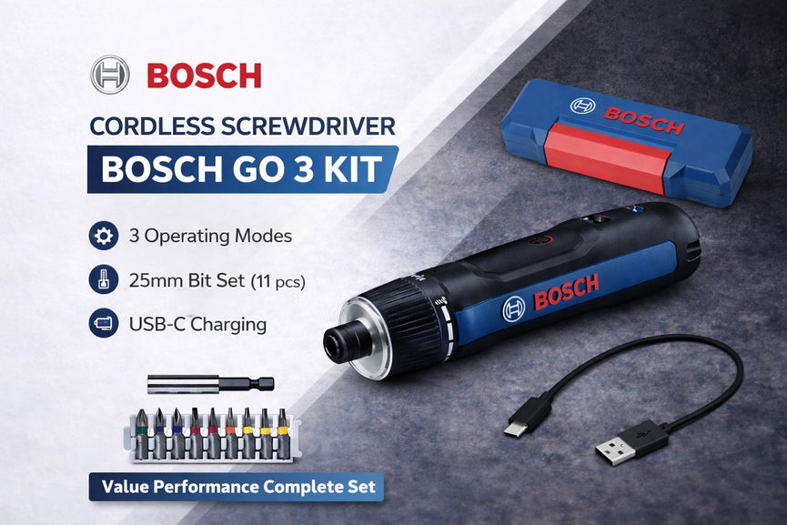 BOSCH CORDLESS SCREW DRIVER BOSCH GO 3 KIT