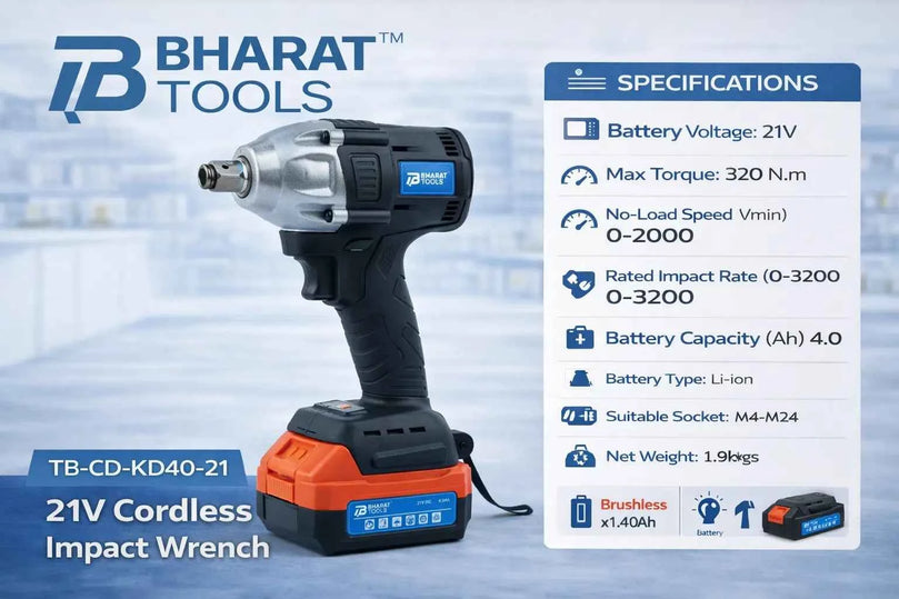 Bharat Tools TB-CD-KD40-21 320Nm Cordless Impact Wrench