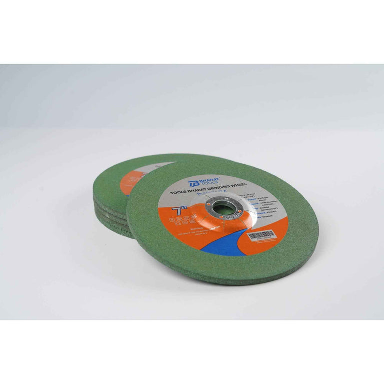 Bharat Tools Grinding Wheel TB-G18060-22-A 7" 180x6x22.2MM (Pack of 5)