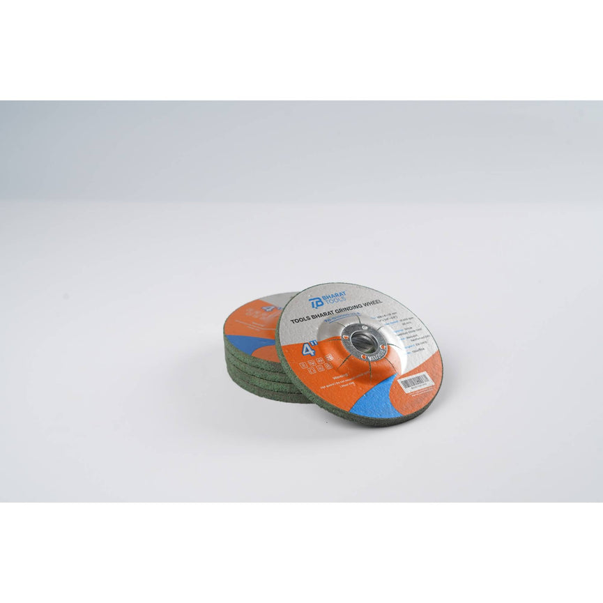 Bharat Tools Grinding Wheel TB-G10060-22-A 4" 100x6x22.2MM (Pack of 5)